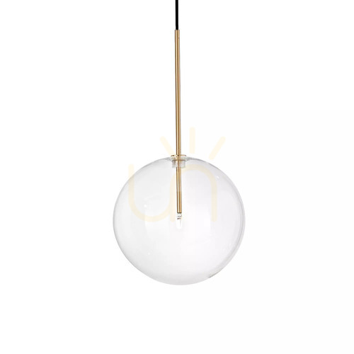 Check Pendant Light Ideal Lux Equinoxe SP1 D25 Brass 277394