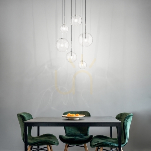 Check Pendant Light Ideal Lux Equinoxe SP6 Chrome 65 cm 317250
