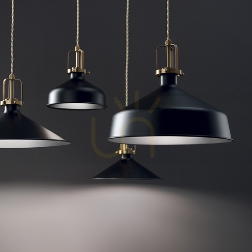 Check Pendant Light Ideallux Eris SP1 Black Metal 33 cm E27 249063