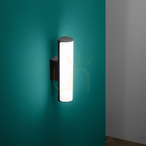 Check Outdoor Wall Lamp Ideallux Etere 246925 Anthracite LED 3000K 30 cm