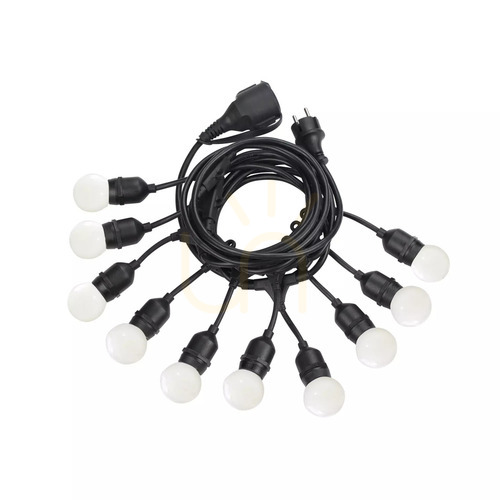 Check Pendant Light Ideallux Fiesta SP10 Black Outdoor E27 10-Light 246796