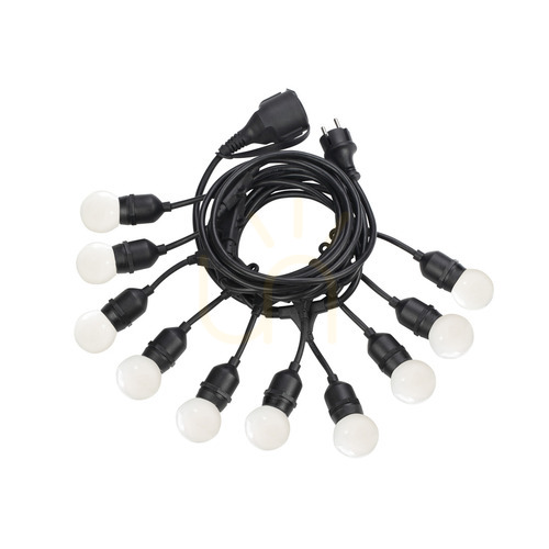 Check Pendant Light Ideallux Fiesta SP10 Black Outdoor E27 10-Light 246796