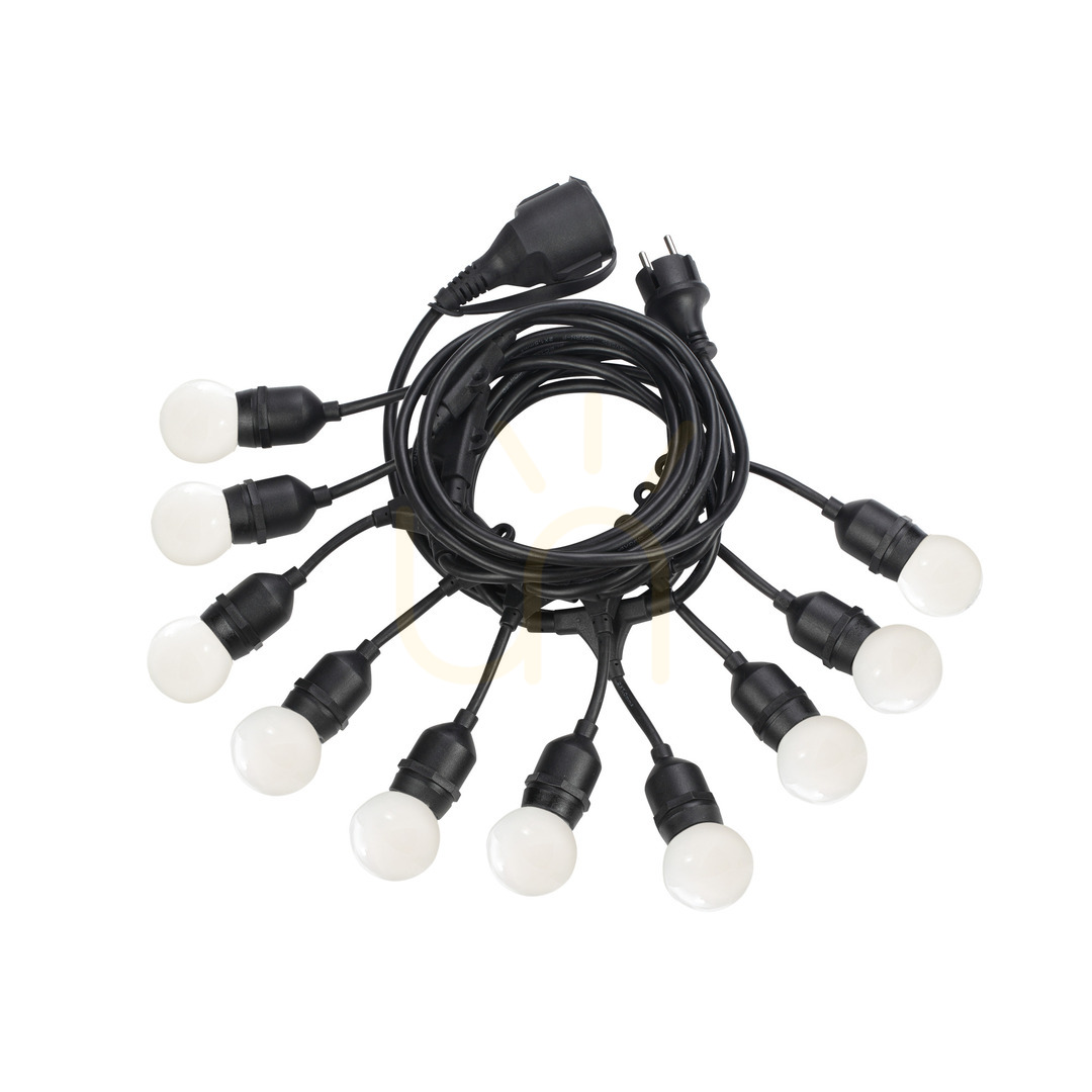 Pendant Light Ideallux Fiesta SP10 Black Outdoor E27 10-Light 246796