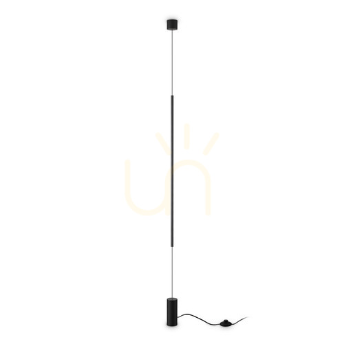Check Wall Light Ideal Lux Essence Filo PT Nero Black LED 16.5W 3000K 301068