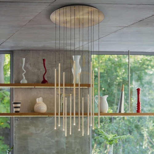 Check Pendant Light Ideallux Look Filo SP12 Black LED 60 cm 263434