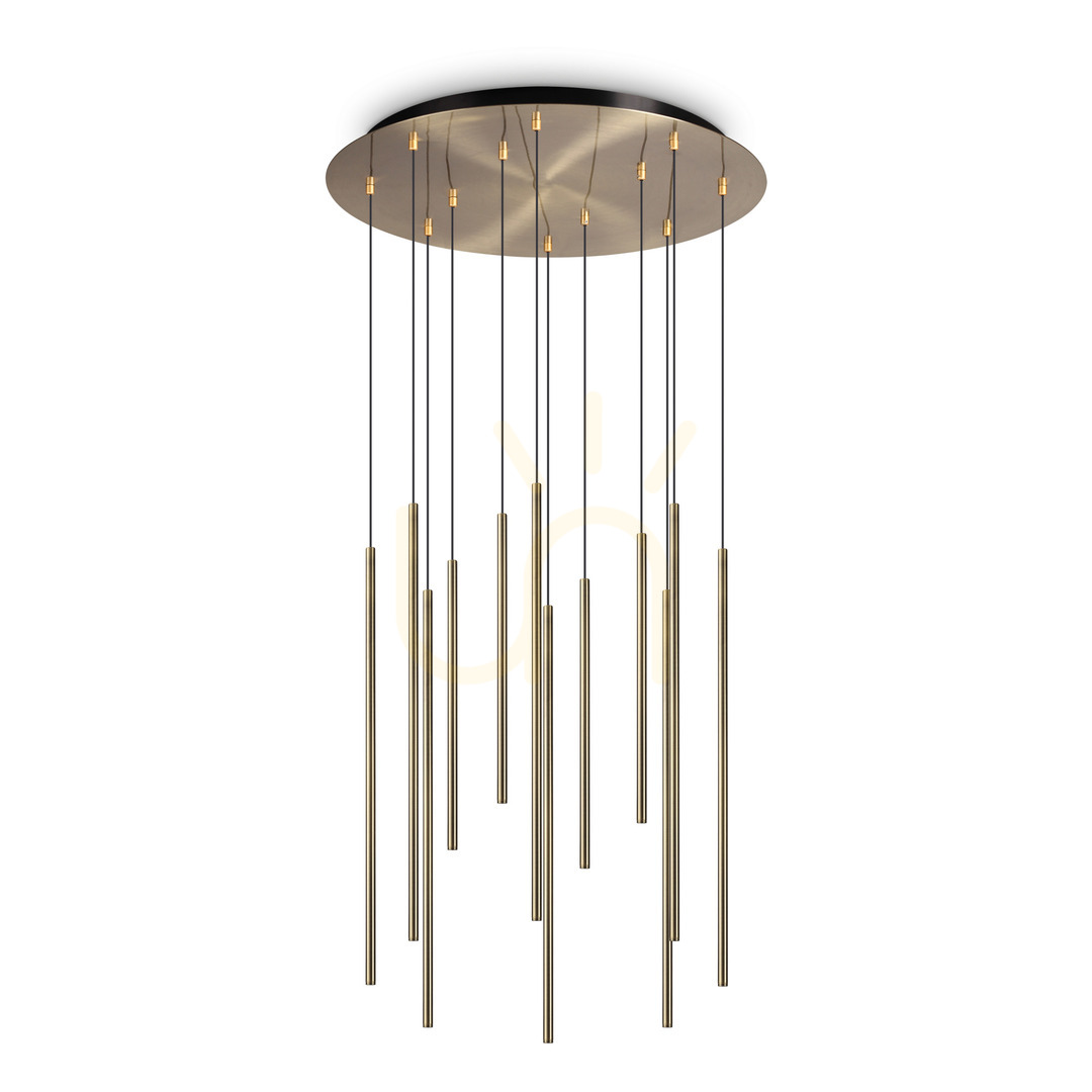 Pendelleuchte Ideallux LOOK SP12 Messing LED 19W Ø60 cm 263663