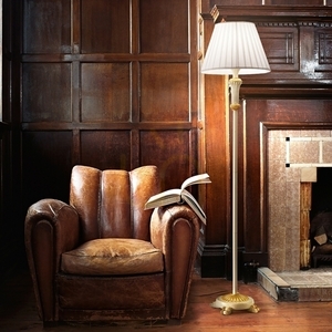 Standing Lamp Ideallux Firenze PT1 Gold 165 cm 020877 small 2