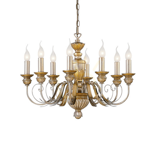 Check Pendant Light Ideal Lux Firenze SP8 Oro Gold 8-Light 64 cm 020839
