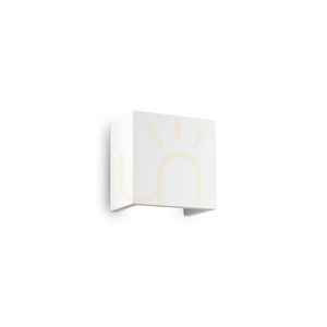 Wall Light Ideal Lux Flash Gesso AP1 Small White Gypsum 214672 small 0