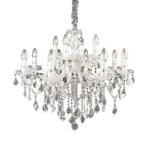 Pendant Light Ideallux Florian SP12 Cromo Chrome Crystal 72 cm 035604 small 0