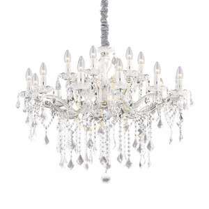 Pendant Light Ideallux Florian SP18 Cromo Chrome Crystal 86 cm 075150 small 1