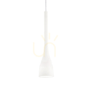 Pendant Light Ideallux Flut SP1 Big White Glass 14.5 cm 035666 small 0