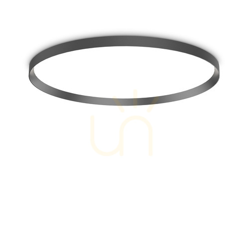 Check External Ceiling Light Ideallux FLY PL D90 Black 4000K 306636