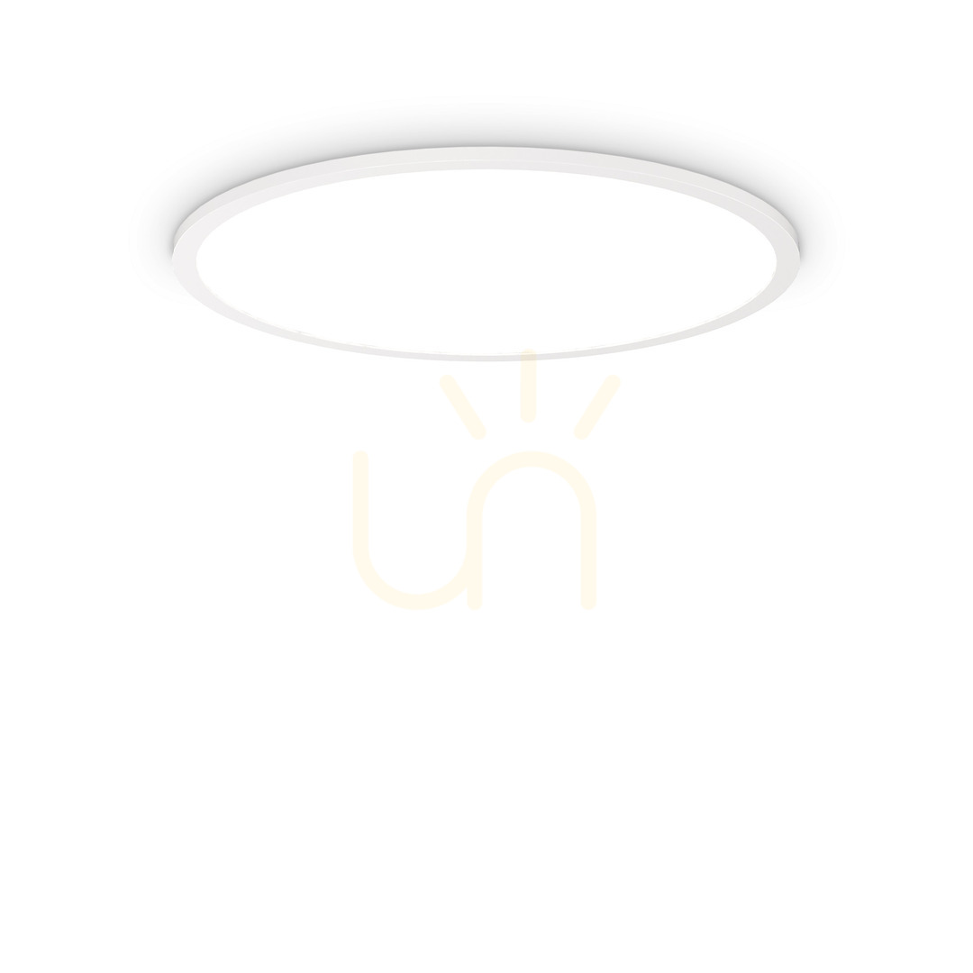 External Ceiling Light Ideallux FLY SLIM PL D60 White 3000K 292250