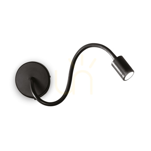 Check Wall Light Ideallux Focus 097190 Black LED 4W Metal