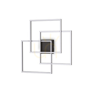 Plafon sufitowy Ideal Lux Frame Quadrato czarny LED 33W 53,3 cm 270678 small 0