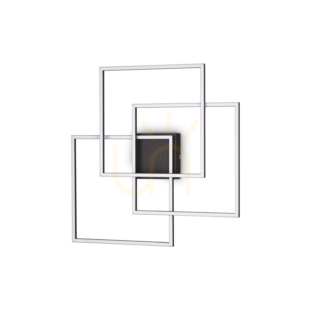 Plafon sufitowy Ideal Lux Frame Quadrato czarny LED 33W 53,3 cm 270678