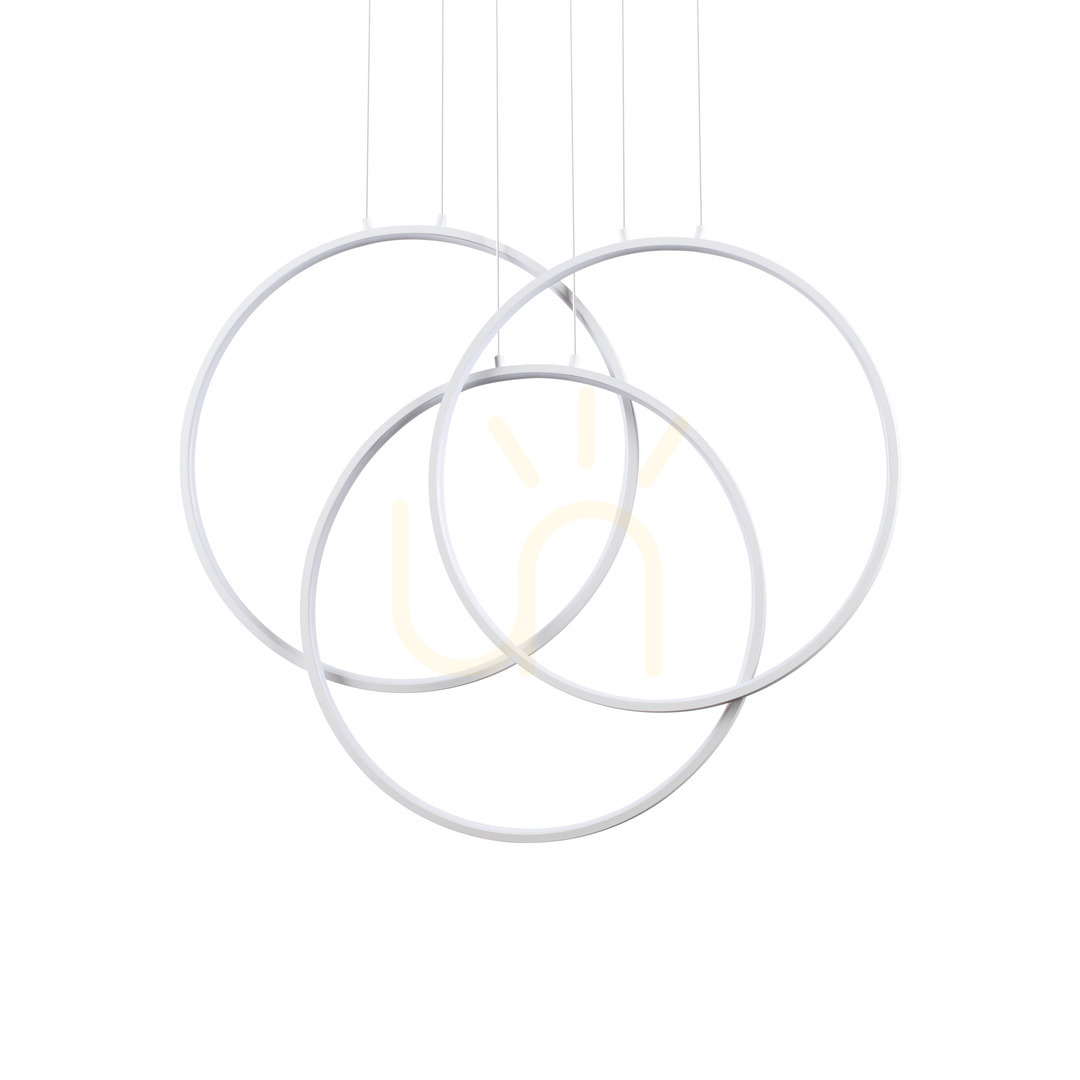 Pendant Light Ideallux Frame Cerchio White LED 82W 68.5 cm 269351