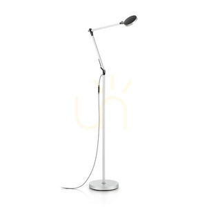 Standing Lamp Ideallux Futura PT Aluminum LED Dimmable Silver 145 cm 204956 small 0