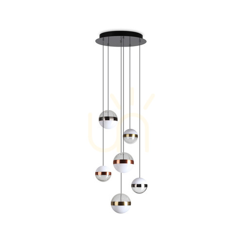 Check Pendant Light Ideallux Galaxy SP6 White LED 40 cm 321172