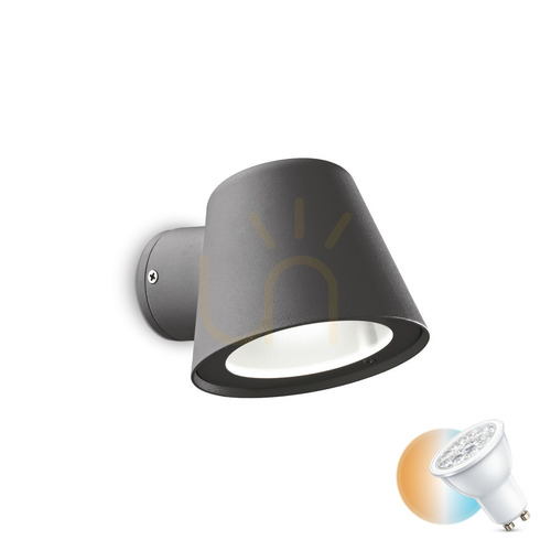 Check Outdoor Wall Lamp Ideallux Gas AP1 Anthracite GU10 091525