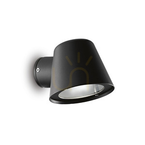 Outdoor Wall Lamp Ideallux Gas AP1 Nero Black GU10 020228 small 3