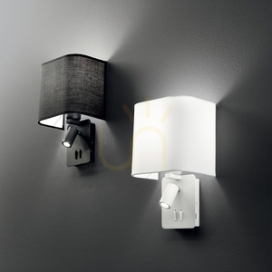 Wall Light Ideallux GEA White Metal 2x3W 239521 small 2