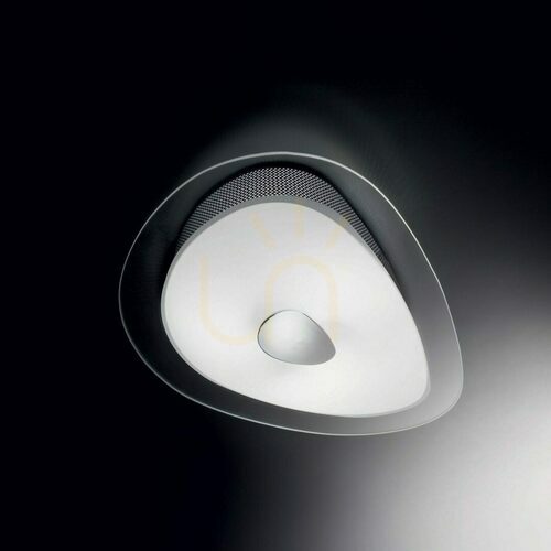 Check Ideal Lux Geko PL2 ceiling light, white/chrome, 2×E27, 30 cm, 010861