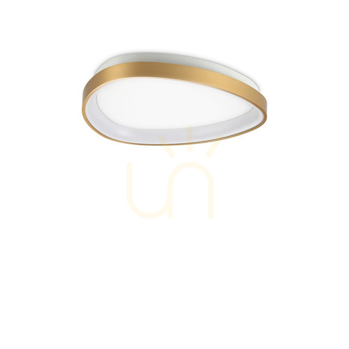 Check Ceiling Light Ideallux Gemini Brass 42.5 cm LED 24W 3000K 328034