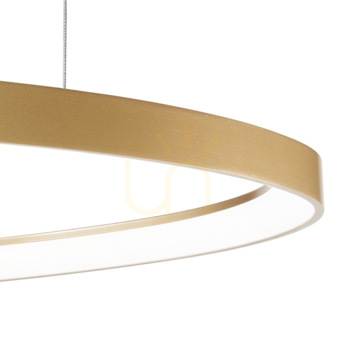 Check Pendant Light Ideallux Gemini Brass 42.5 cm LED 3000K 36W 247243