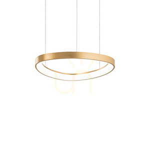 Pendant Light Ideallux Gemini Brass 42.5 cm LED 3000K 36W 247243 small 0
