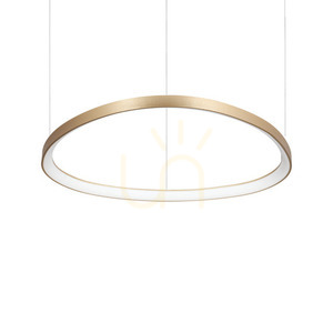 Pendant Light Ideallux Gemini SP D081 304731 Brass LED 81 cm Dimmable small 0