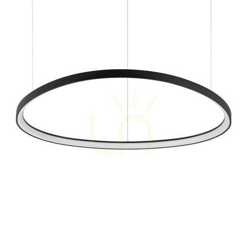 Check Pendant Light Ideallux Gemini D105 Black LED 78W 3000K 307695