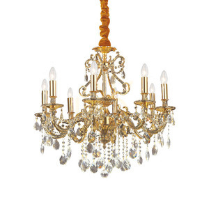 Pendant Light Ideallux Gioconda SP8 Oro Gold Crystal 73 cm 060514 small 0