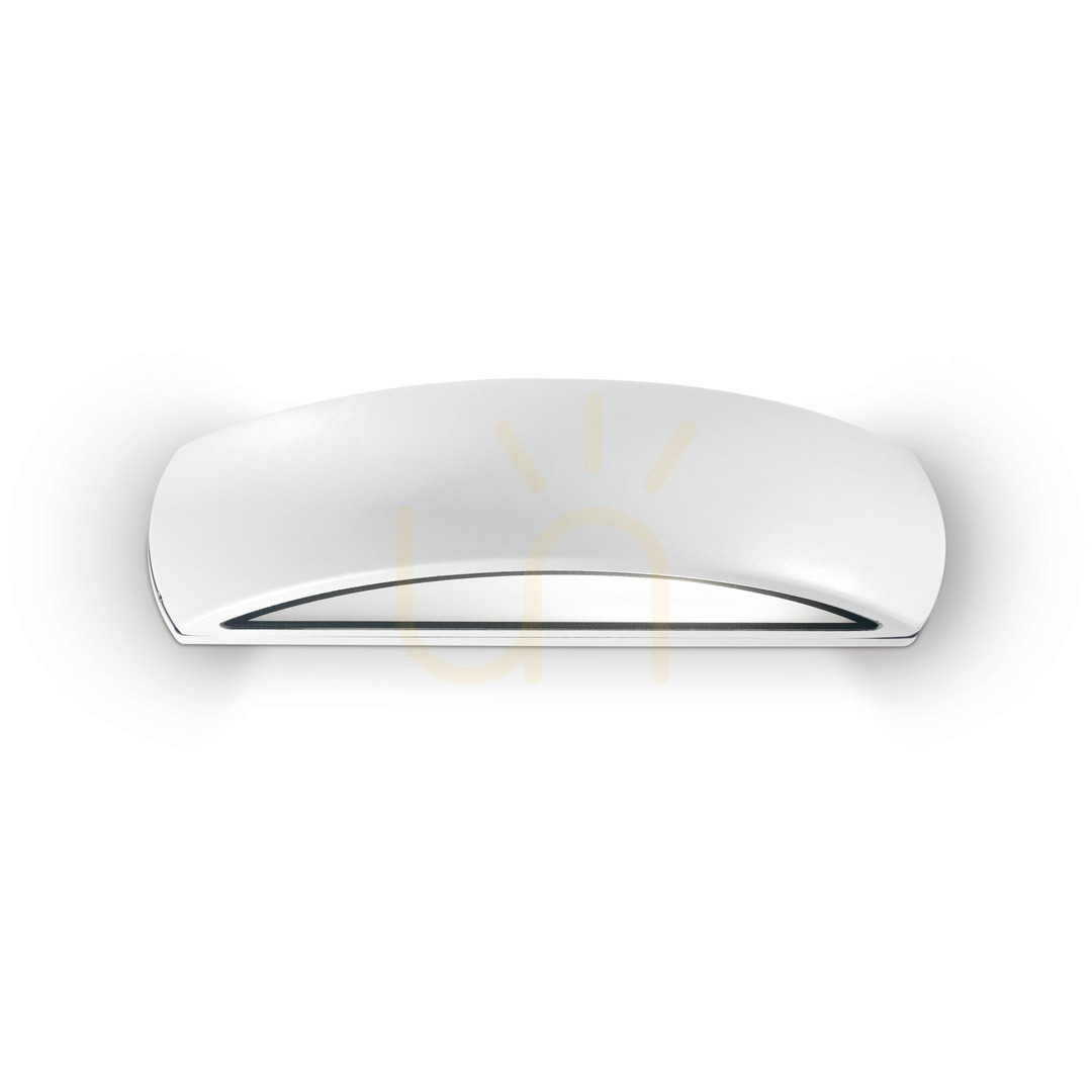 Outdoor Wall Lamp Ideallux Giove AP1 White Aluminum 33 cm 092195