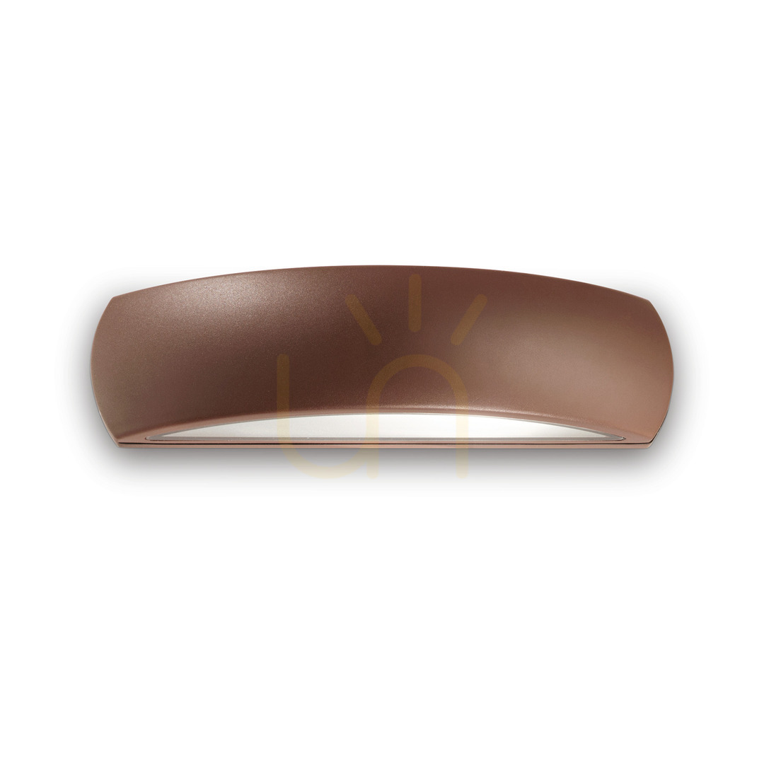 Outdoor Wall Lamp Ideallux Giove AP1 Coffee Brown Aluminum 33 cm 163598