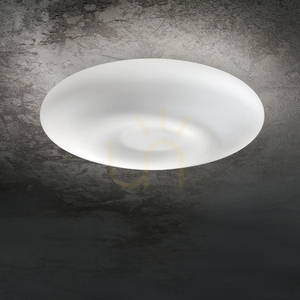 Ceiling Light Ideallux Glory PL5 D60 White Glass 60 cm 019765 small 3