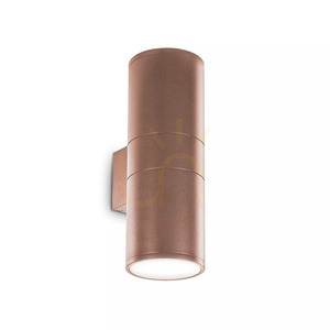 Outdoor Wall Lamp Ideallux GUN AP2 BIG Aluminum Silver 033020 small 2