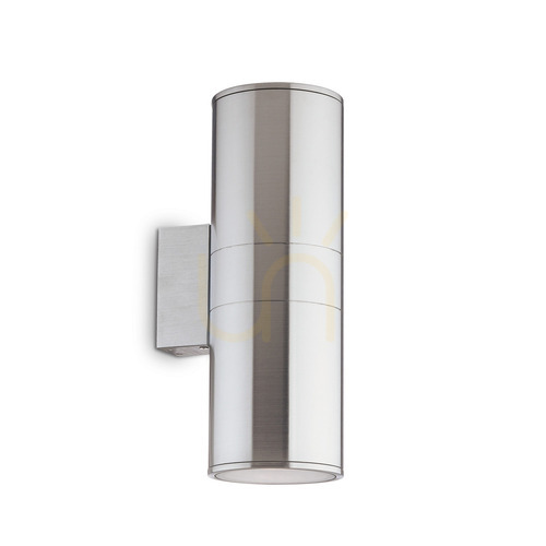 Check Outdoor Wall Lamp Ideallux GUN AP2 BIG Aluminum Silver 033020