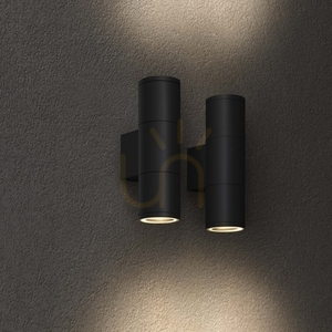 Outdoor Wall Lamp Ideallux GUN AP2 BIG White 2xE27 092300 small 6