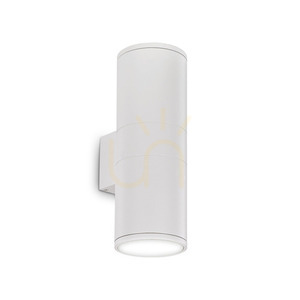 Outdoor Wall Lamp Ideallux GUN AP2 BIG White 2xE27 092300 small 0