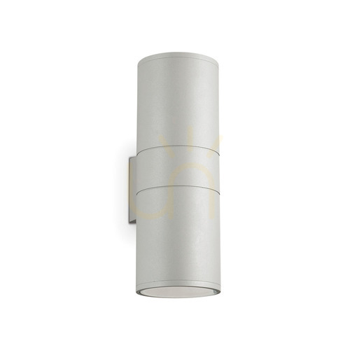 Check Outdoor Wall Lamp Ideallux Gun AP2 Big Grigio Grey Aluminum 163604