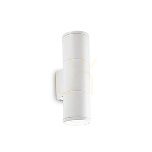 Outdoor Wall Lamp Ideallux GUN AP2 Small White 100388 small 2