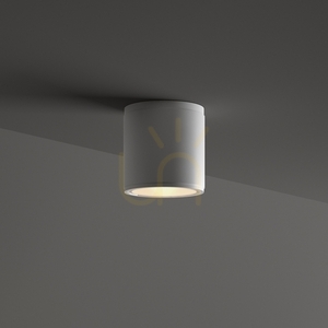 External Ceiling Light Ideallux GUN PL1 Bianco White GU10 IP44 11cm 122663 small 1