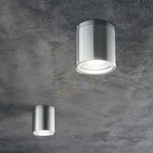 External Ceiling Light Ideallux GUN PL1 Coffee Brown GU10 11cm 163666 small 1