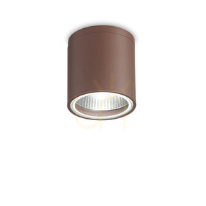 External Ceiling Light Ideallux GUN PL1 Coffee Brown GU10 11cm 163666 small 4