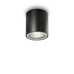 External Ceiling Light Ideallux GUN PL1 NERO Black Aluminum GU10 IP44 122687 small 4