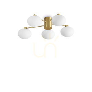 Plafon Ideallux Hermes PL5 D60 brass 316697 small 0