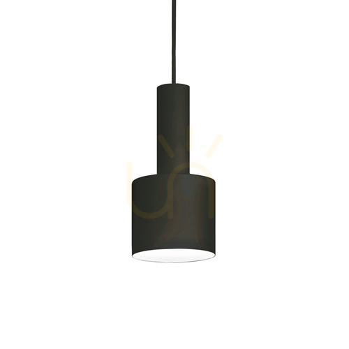 Check Pendant Light Ideallux Holly SP1 Black Metal E27 12 cm 231563