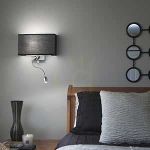 Wall Light Ideallux HOTEL AP2 All Black 215709 small 3